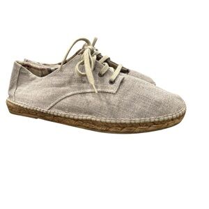GAIMO Men’s Fran Linen Epsadrilles Sneaker Burberry Lined 42 US 9